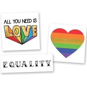 FLASH TATTOOS Party Tats - Pride Mini Variety Set